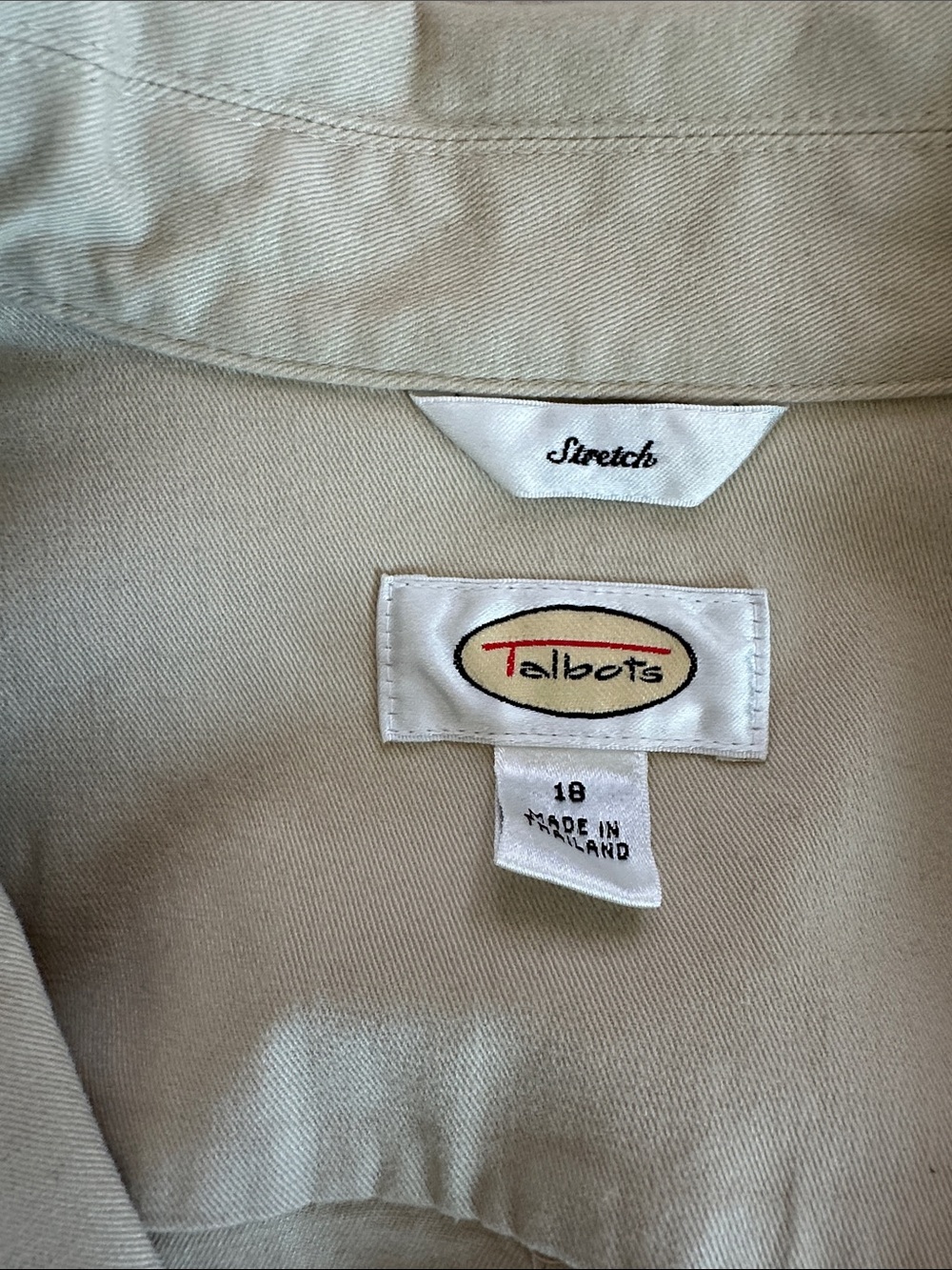 Talbots Off-White Button Front Utility Blazer - Picture 11 of 14
